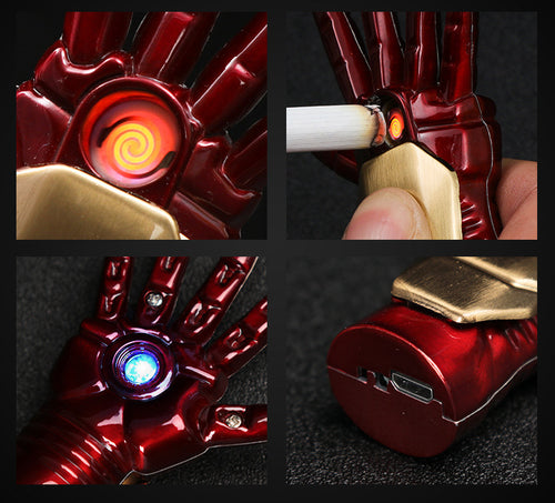 Iron Man Palm USB Lighter
