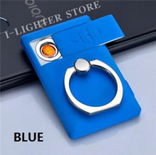 Load image into Gallery viewer, Portable Ring Mobile Bracket USB Lighter