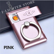 Load image into Gallery viewer, Portable Ring Mobile Bracket USB Lighter