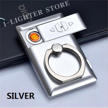 Load image into Gallery viewer, Portable Ring Mobile Bracket USB Lighter