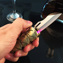 Load image into Gallery viewer, Folding Knife Metal Skull Pattern Lighter